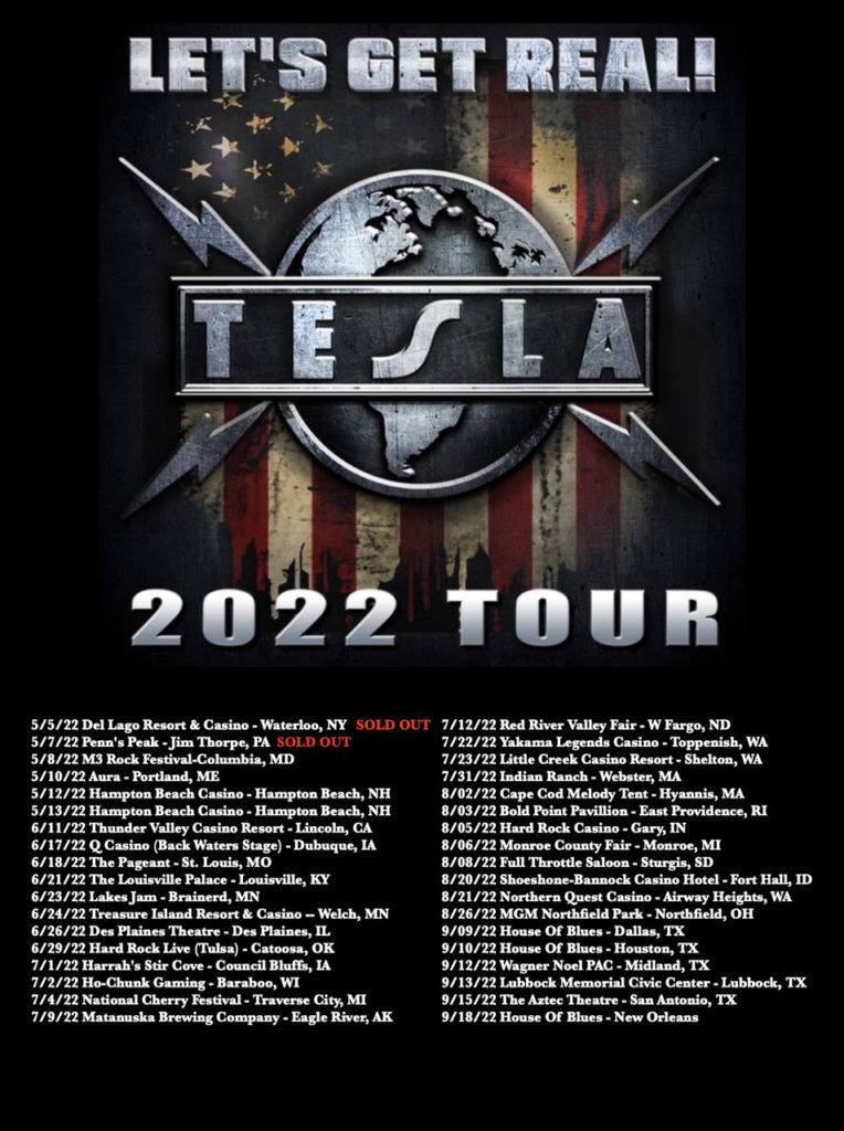 TESLA ANNOUNCES NEW DATES FOR "LET'S GET REAL!" SPRING/SUMMER TOUR