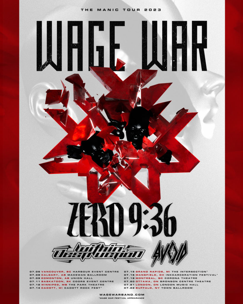 wage war tour support