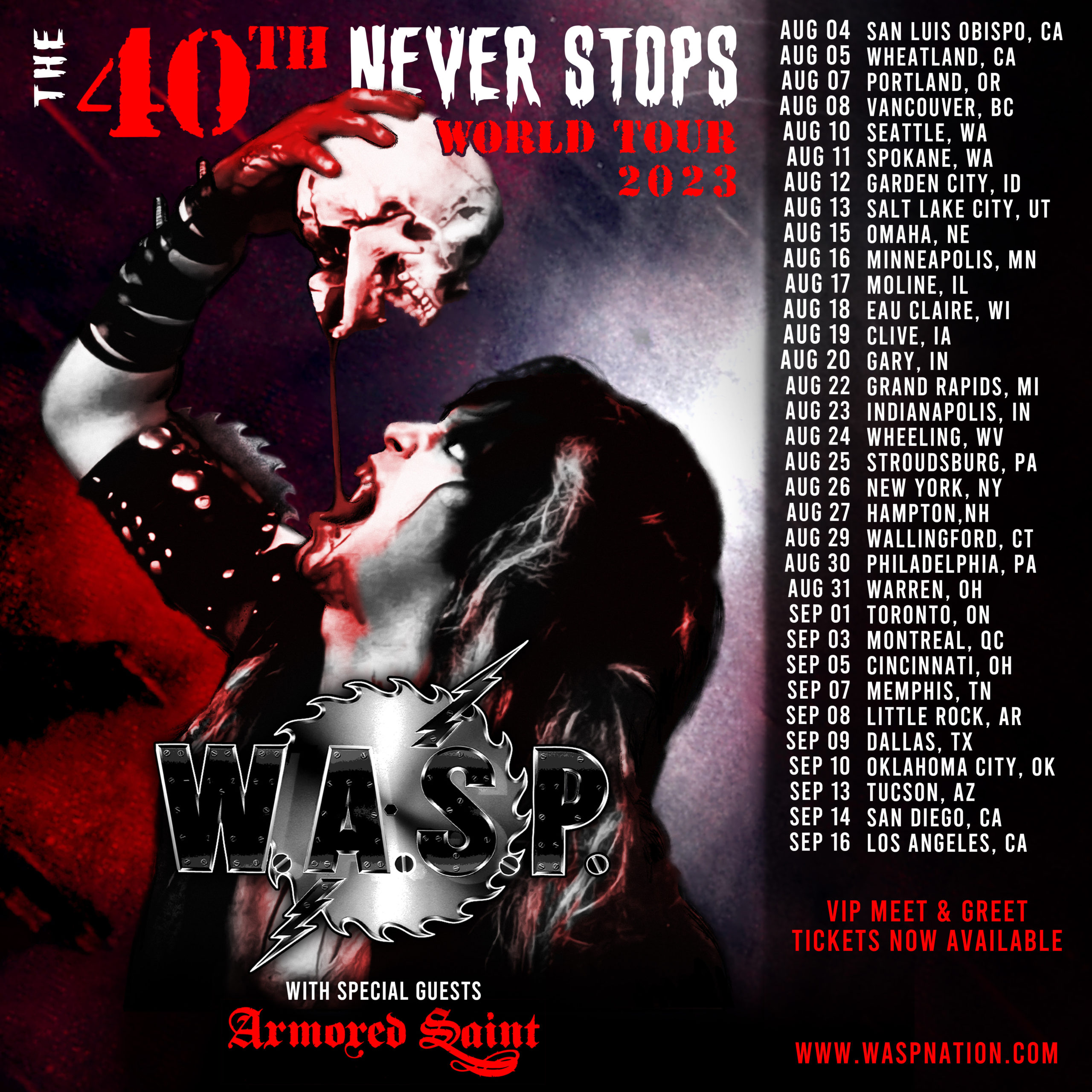 Blackie Lawless Reflects on the End of 2023 W.A.S.P. European Tour