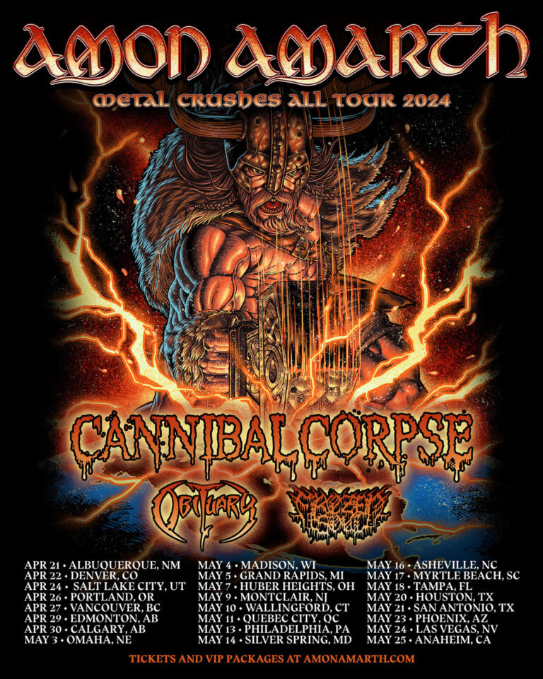 AMON AMARTH ANNOUNCES BIGGEST NORTH AMERICAN HEADLINING TOUR TO DATE ...