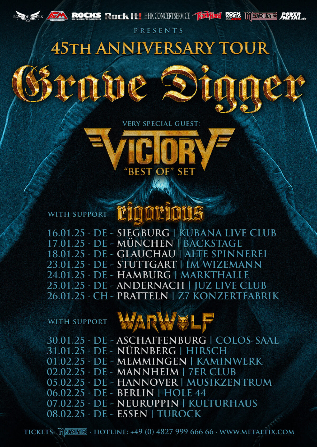 GRAVE DIGGER - announce new album “Bone Collector” | Metalheads Forever ...